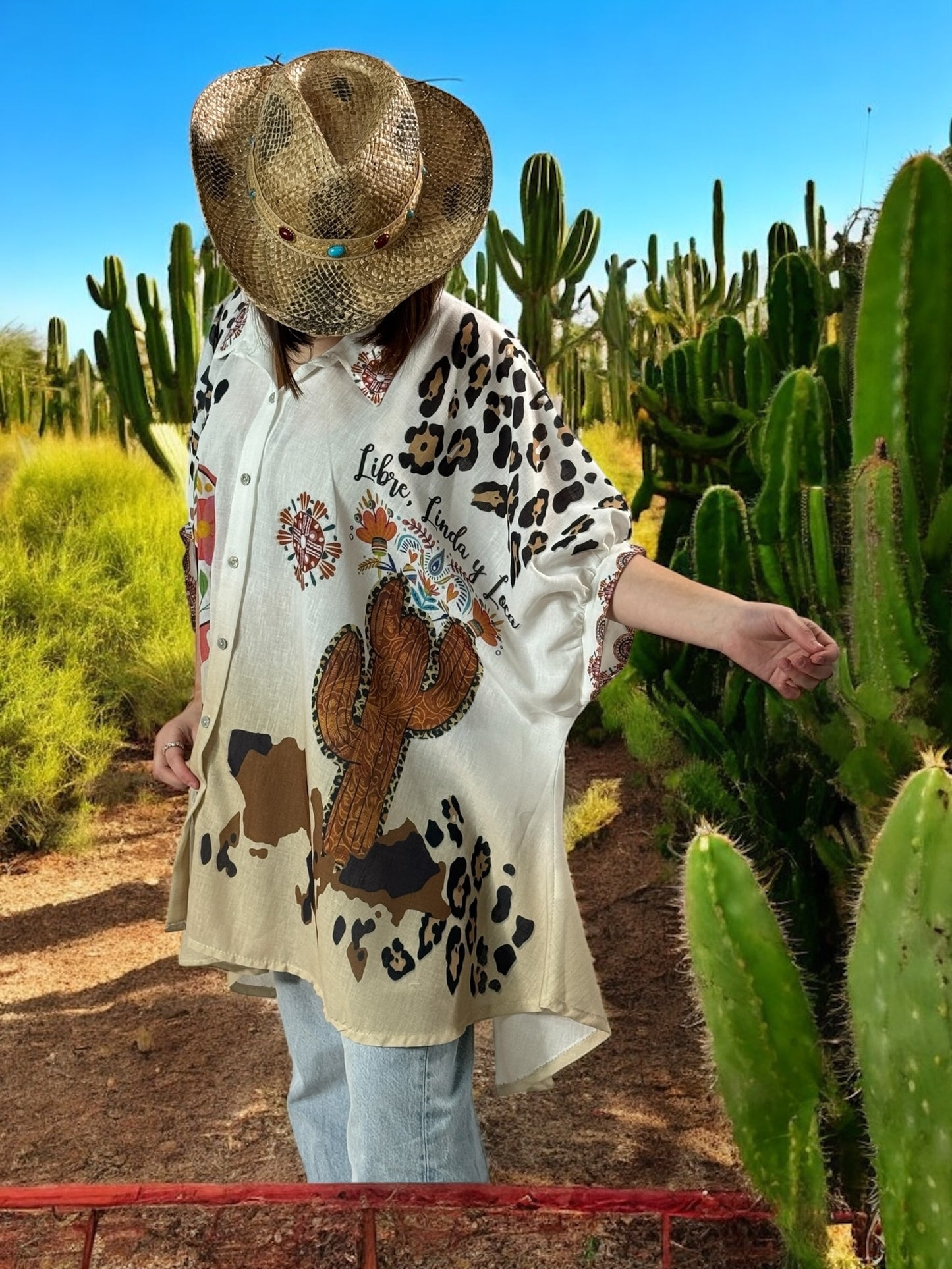 HONOLULU - TUNIQUE OVERSIZE MOTIF SKULL JUSQU'A LA TAILLE 58