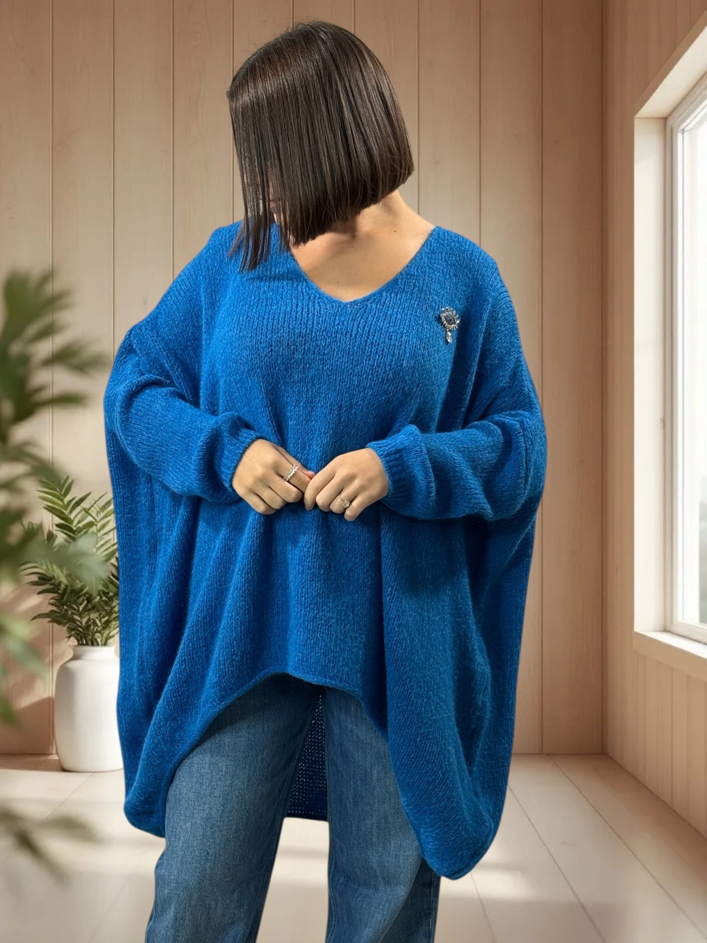 JULIA - PULL OVERSIZE IMPERIAL JUSQU'A LA TAILLE 56/58