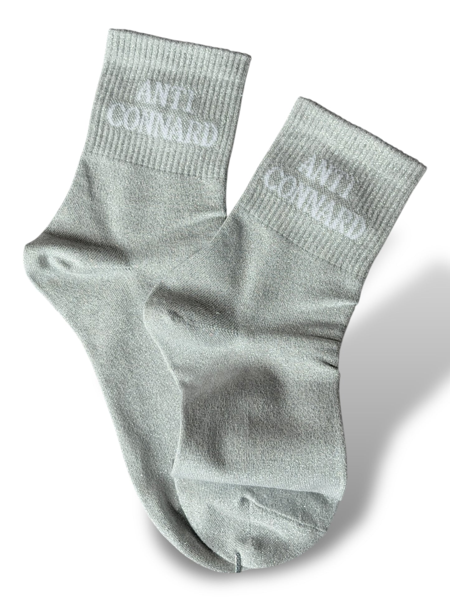CHAUSSETTES SCINTILLANTES ANTI CONNARD GRIS ARGENT