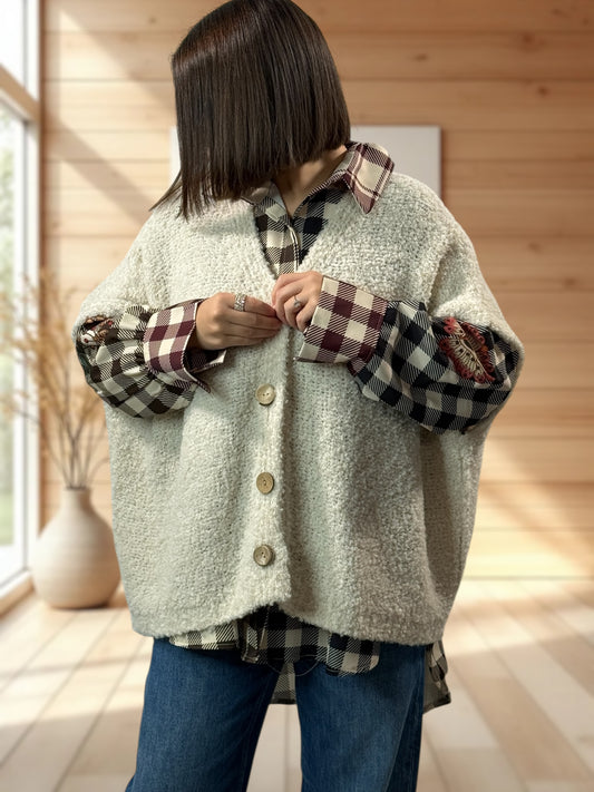 MARA - GILET BLANC CASSE SANS MANCHES JUSQU'A LA TAILLE 56