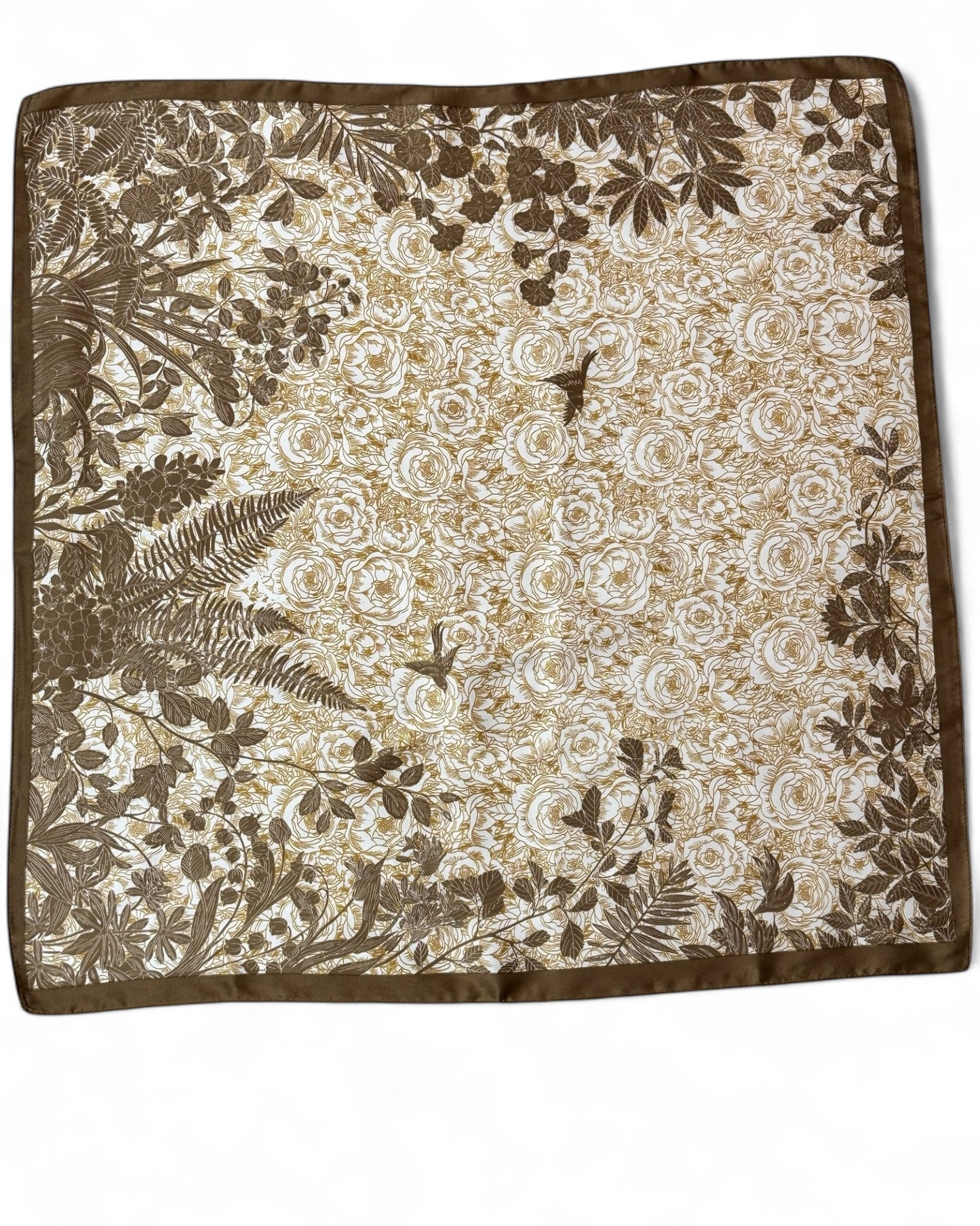 JULIETTE REF3 - PETIT FOULARD TAUPE ET BEIGE