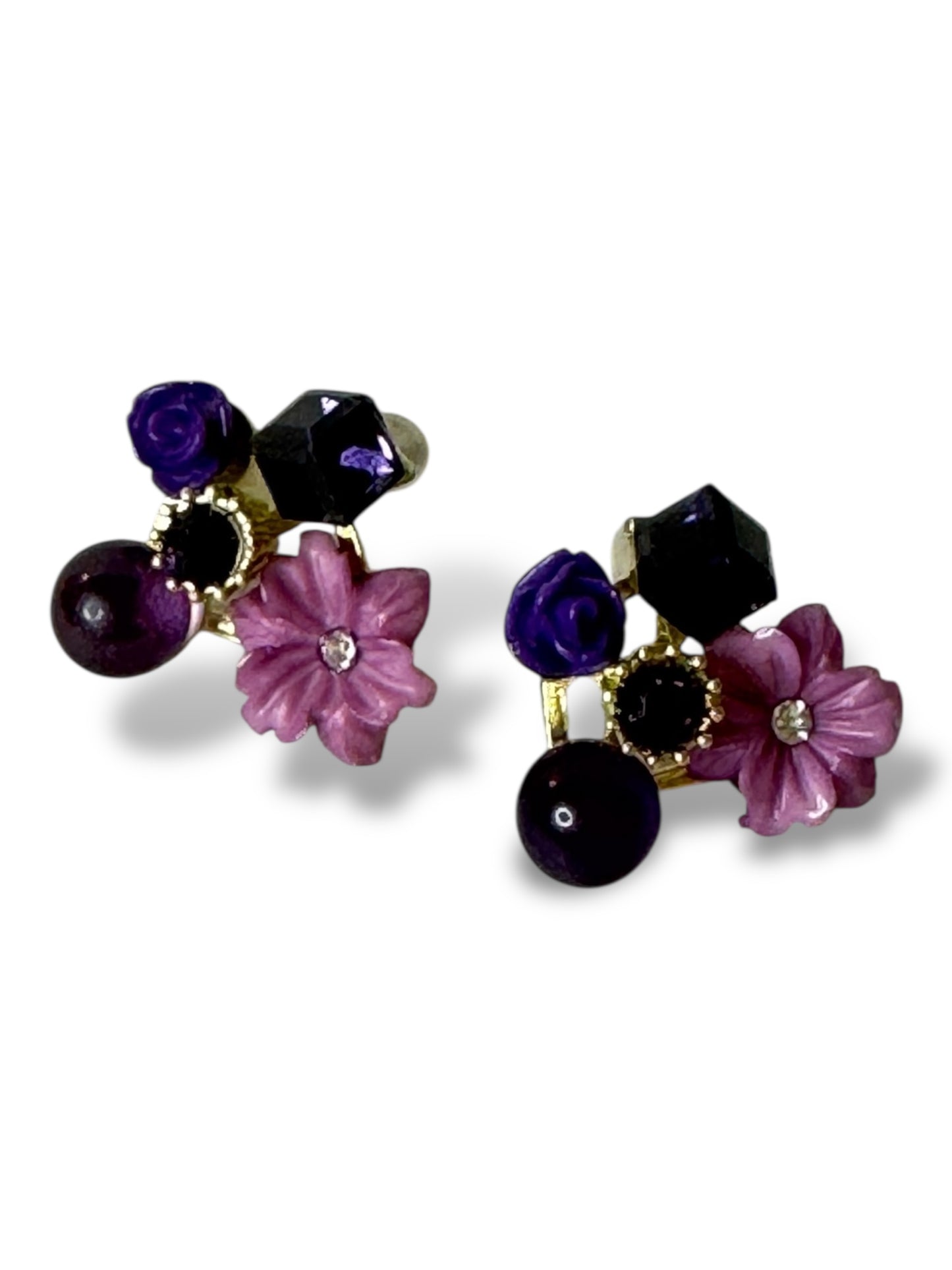 LINETTE - BOUCLES D'OREILLES TENDANCE AVEC STRASS