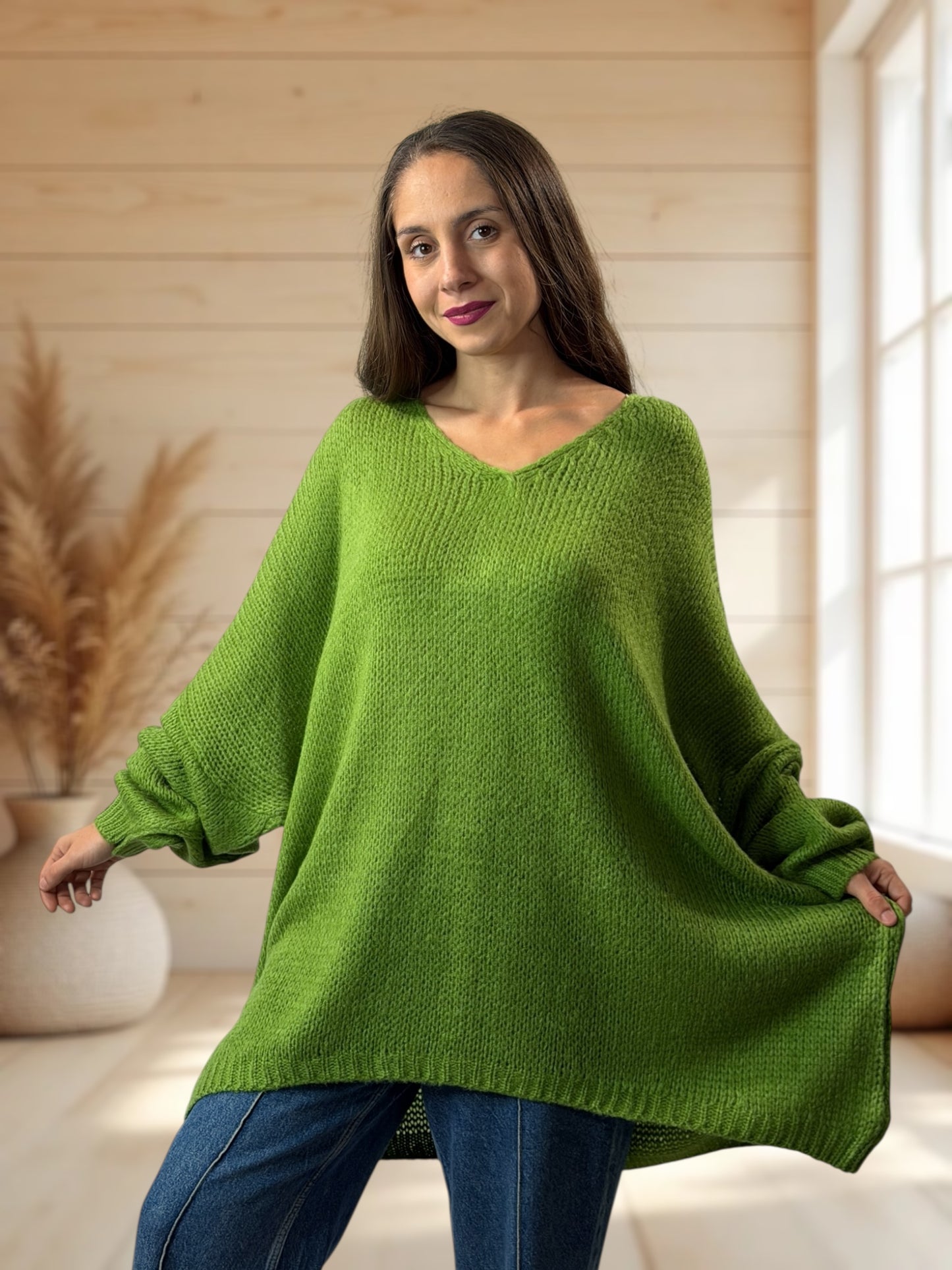 RAPHAEL - PULL VERT JUSQU'A LA TAILLE 54/56