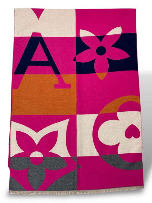 GRANDE ECHARPE A MOTIF