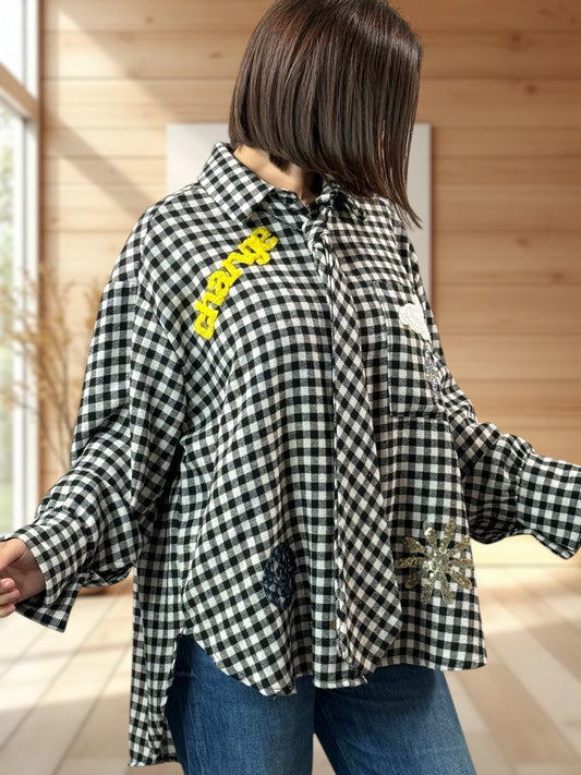 CECILIA - CHEMISE OVERSIZE JUSQU'A LA TAILLE 52