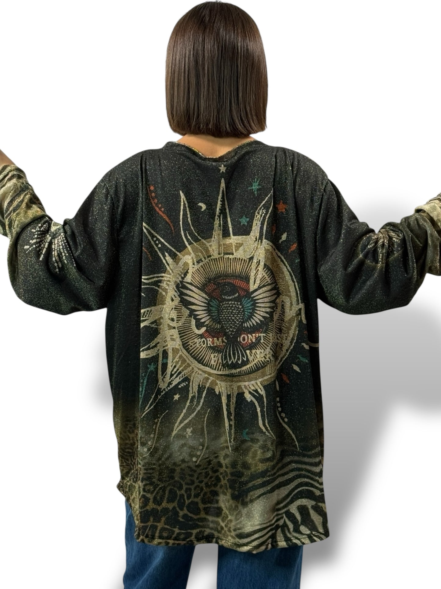 MARYLIN - TOP OVERSIZE FLUIDE SCINTILLANT JUSQU'A LA TAILLE 54