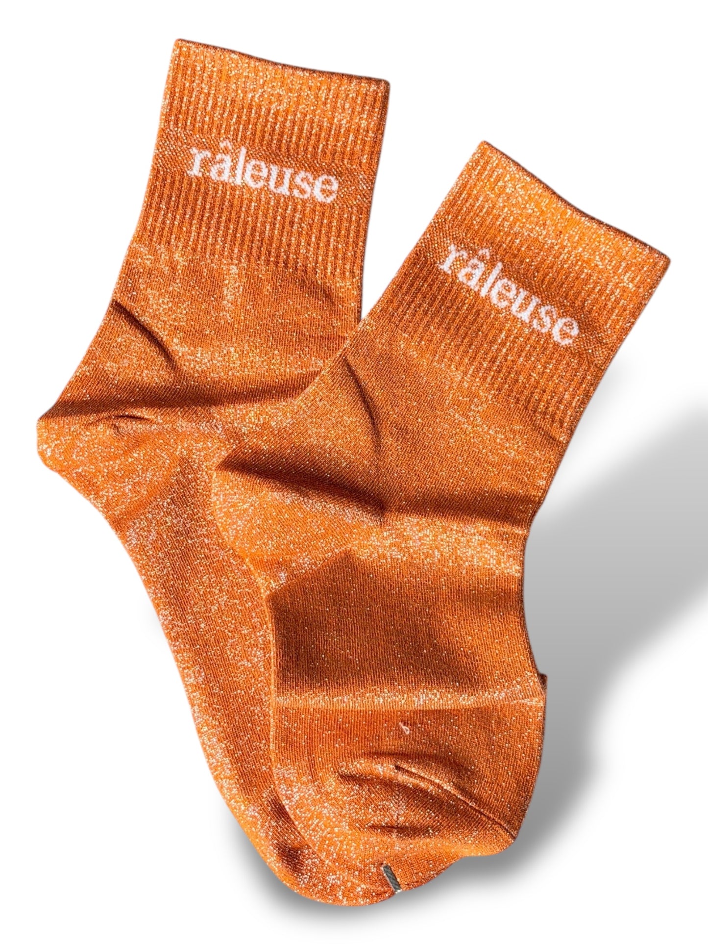 CHAUSSETTES SCINTILLANTES RALEUSE ORANGE