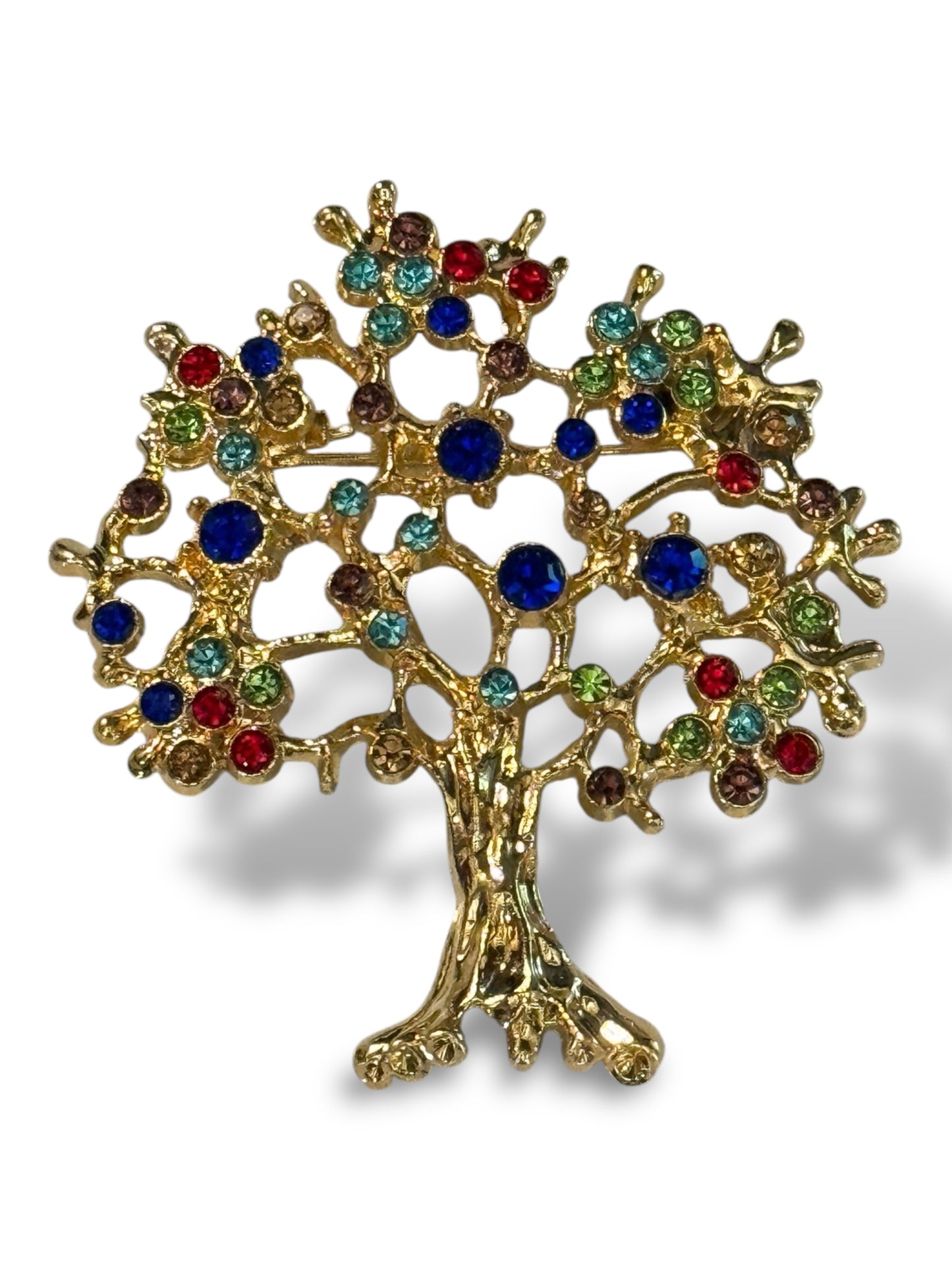 ARBRE DE VIE - BROCHE AVEC STRASS TENDANCE