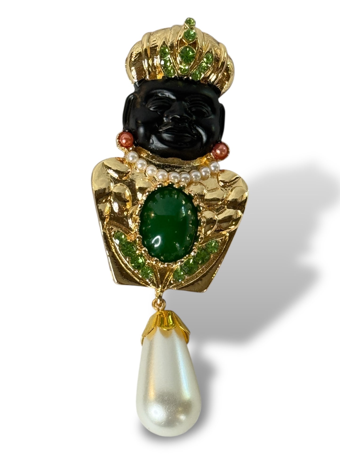 MAROUSSIA - BROCHE AVEC STRASS TENDANCE