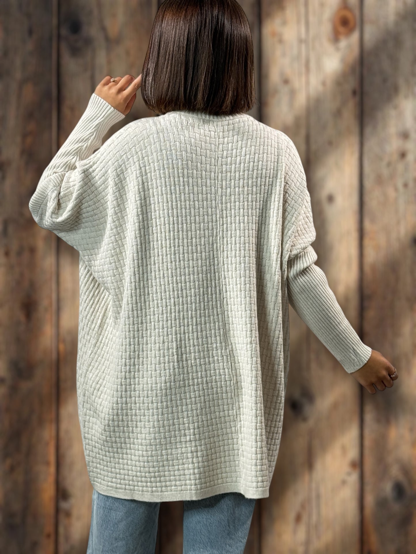 JOE - PULL BEIGE 2 POCHES JUSQU'A LA TAILLE 54