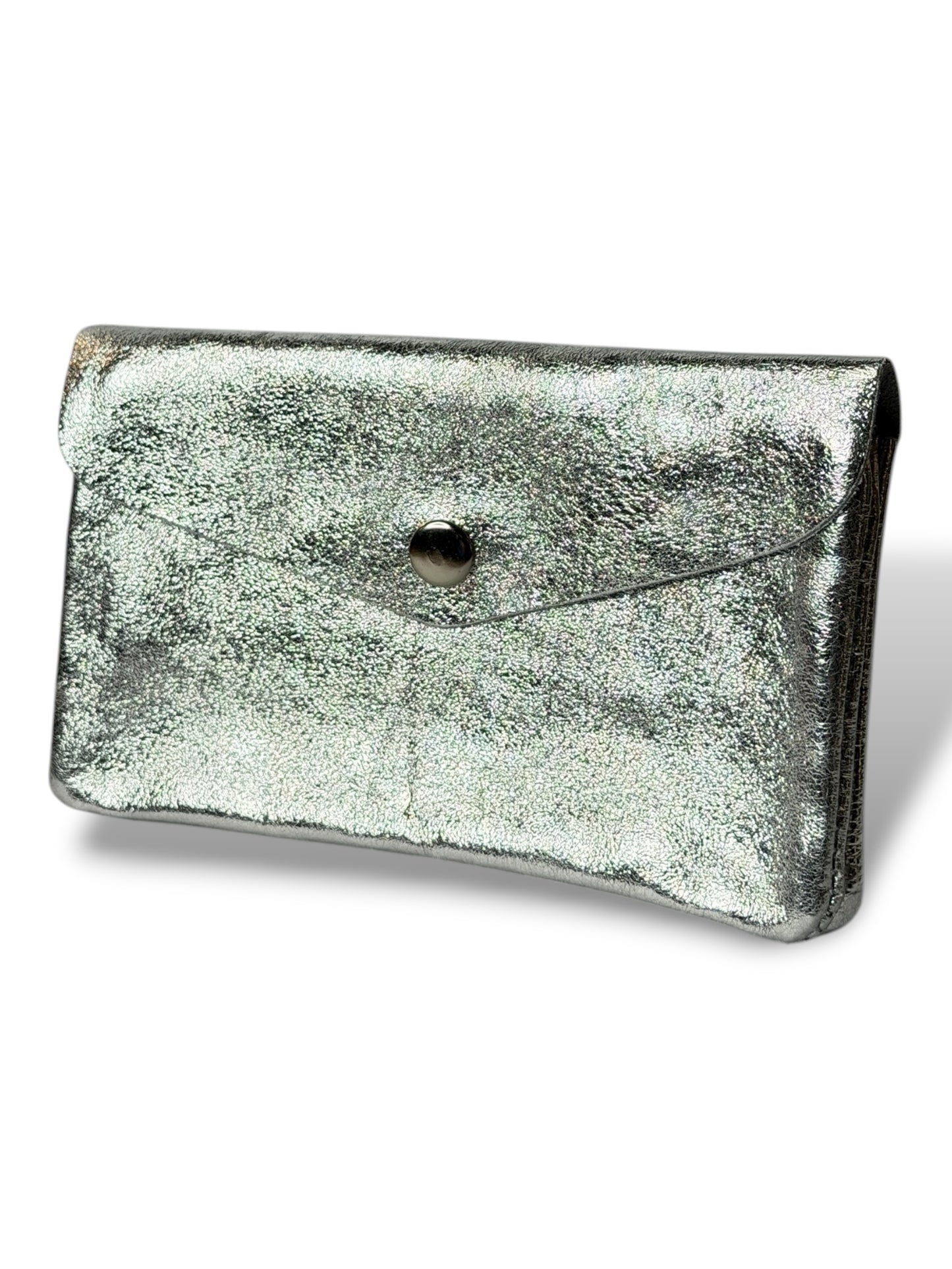 CHARLY PORTE MONNAIE EN CUIR ARGENT