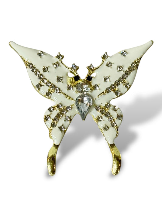 PAPILLON - BROCHE AVEC STRASS