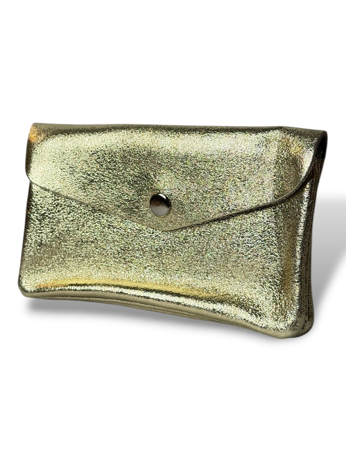 CHARLY PORTE MONNAIE EN CUIR DORE