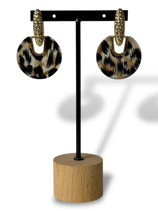 NATHY - BOUCLES D'OREILLES TENDANCE LEOPARD