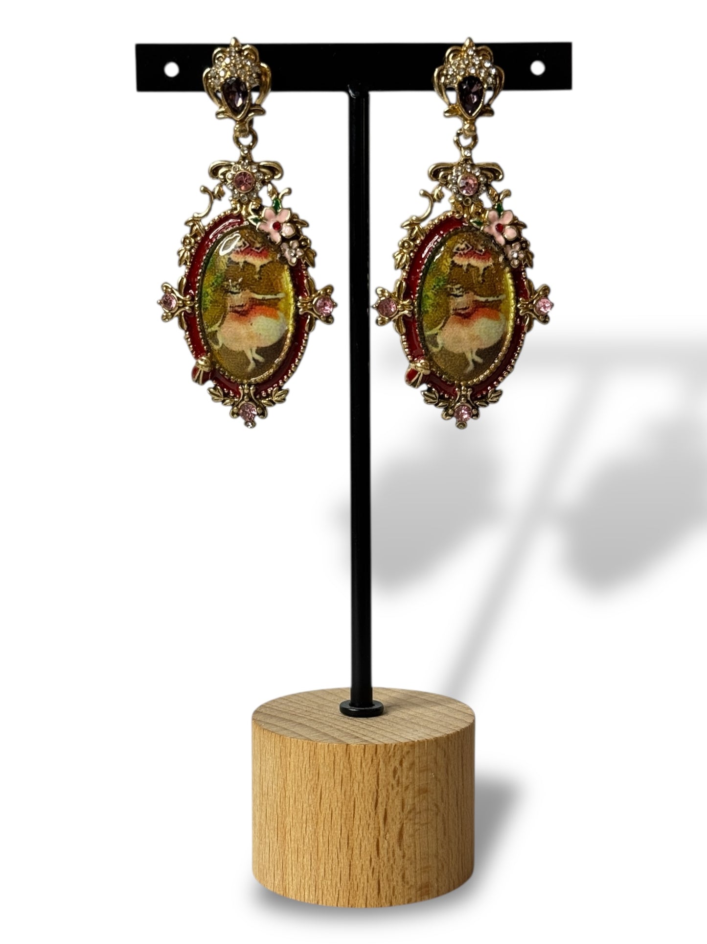 ROYAL - BOUCLES D'OREILLES TENDANCE AVEC STRASS