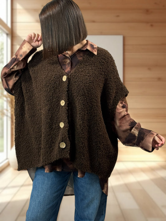 MARA - GILET CHOCO SANS MANCHES JUSQU'A LA TAILLE 56