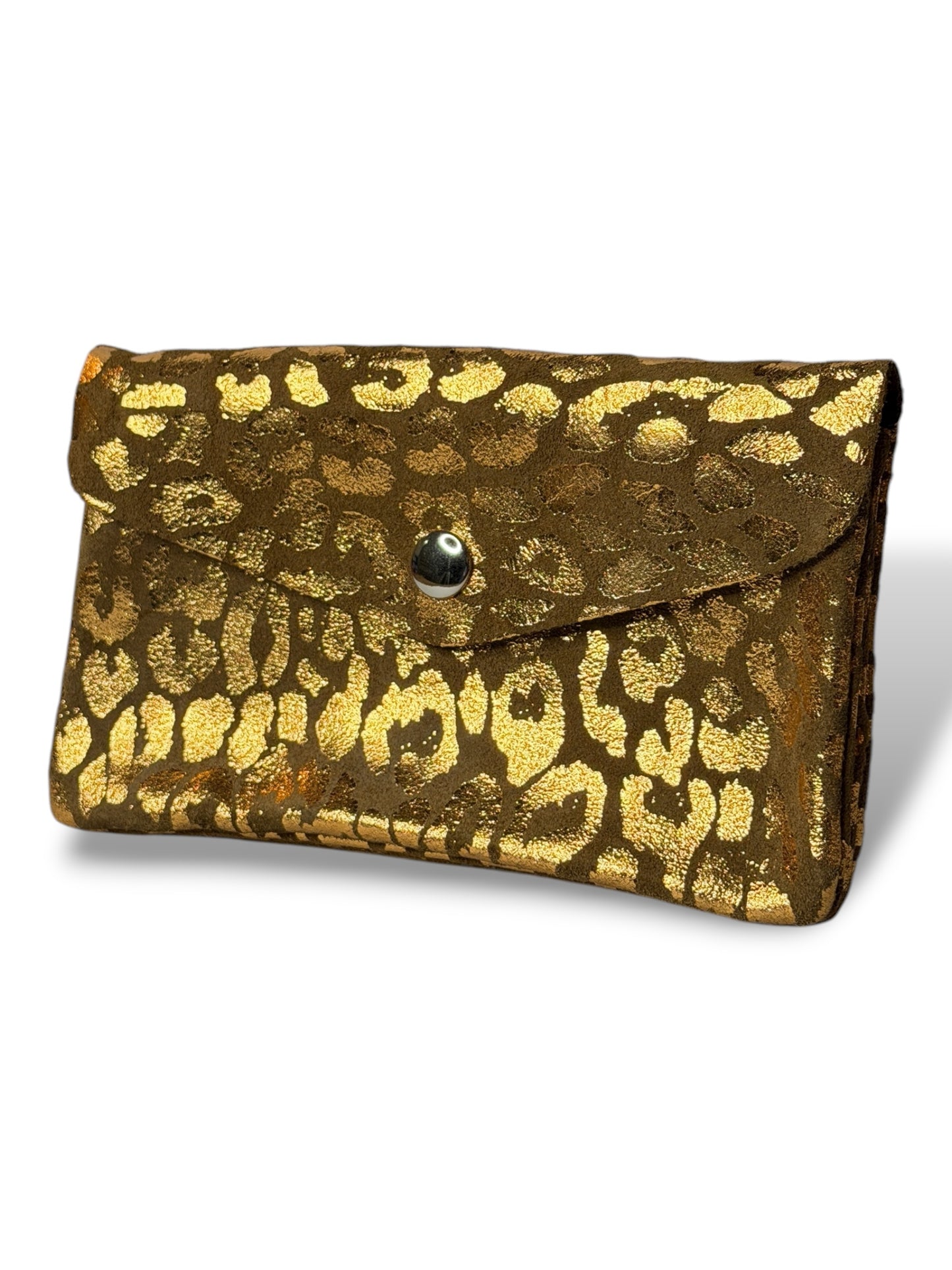 FLAVIO PORTE MONNAIE CAMEL LEOPARD EN CUIR
