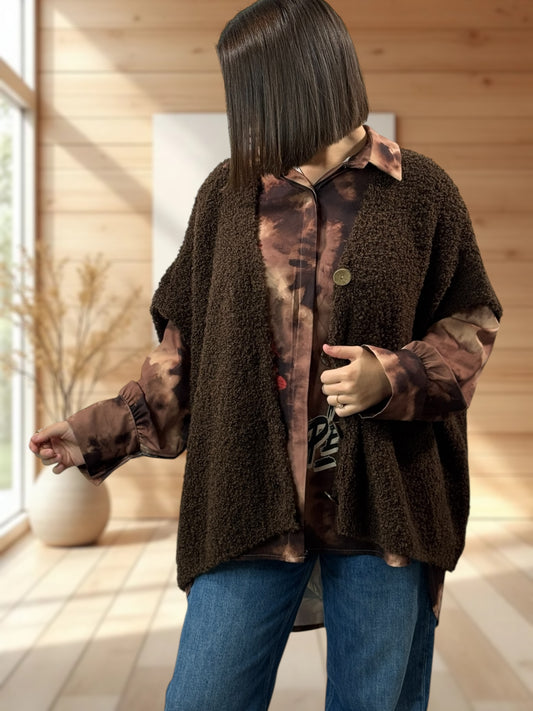 MARA - GILET CHOCO SANS MANCHES JUSQU'A LA TAILLE 56
