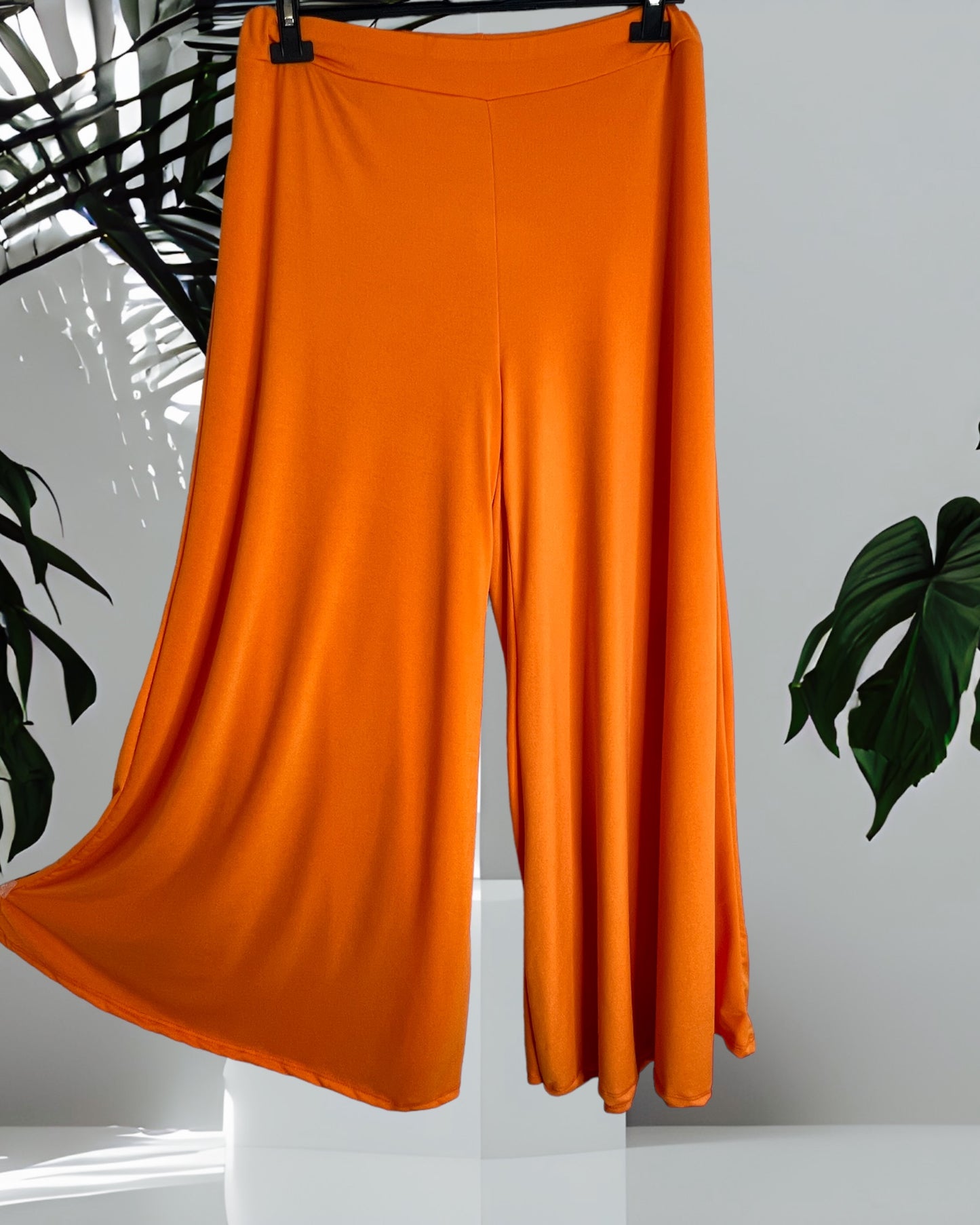 AGATHA - PANTALON PALAZZO ORANGE TAILLE 46 A 54