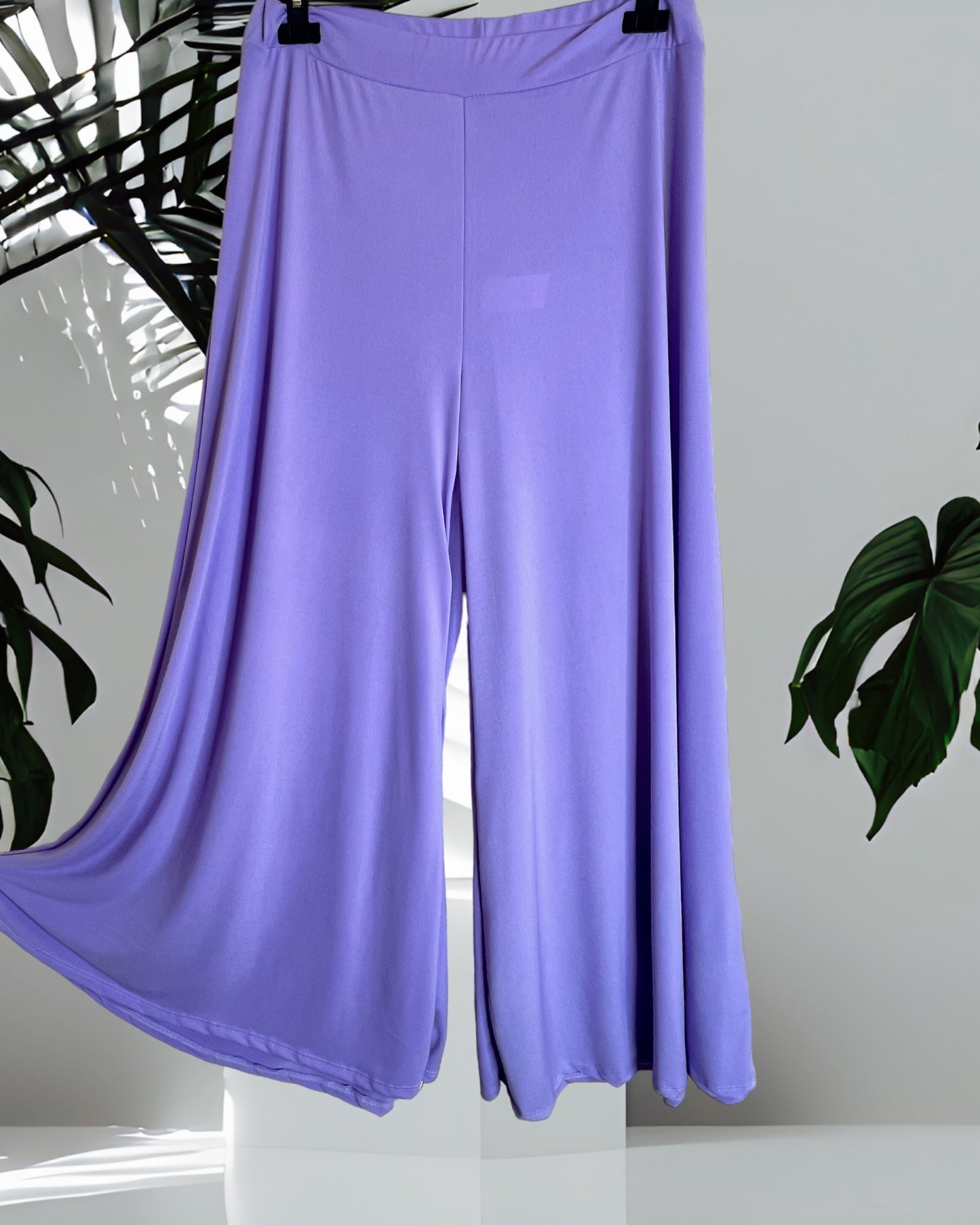 AGATHA - PANTALON PALAZZO LILAS TAILLE 46 A 54