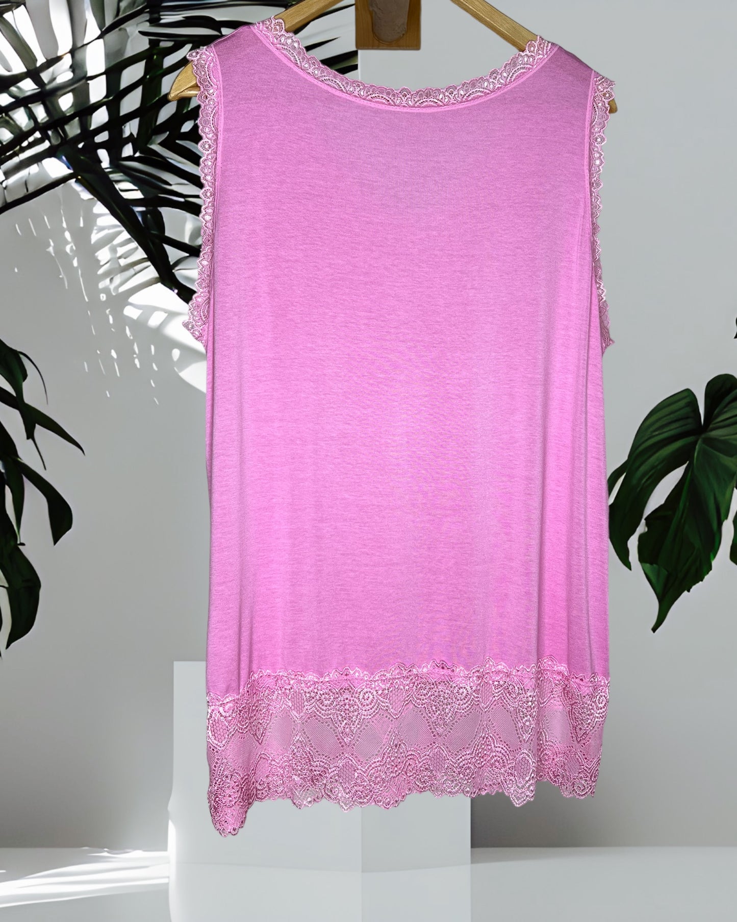 CHRISTA - TOP SOUS VÊTEMENT ROSE TAILLE 46 A 54