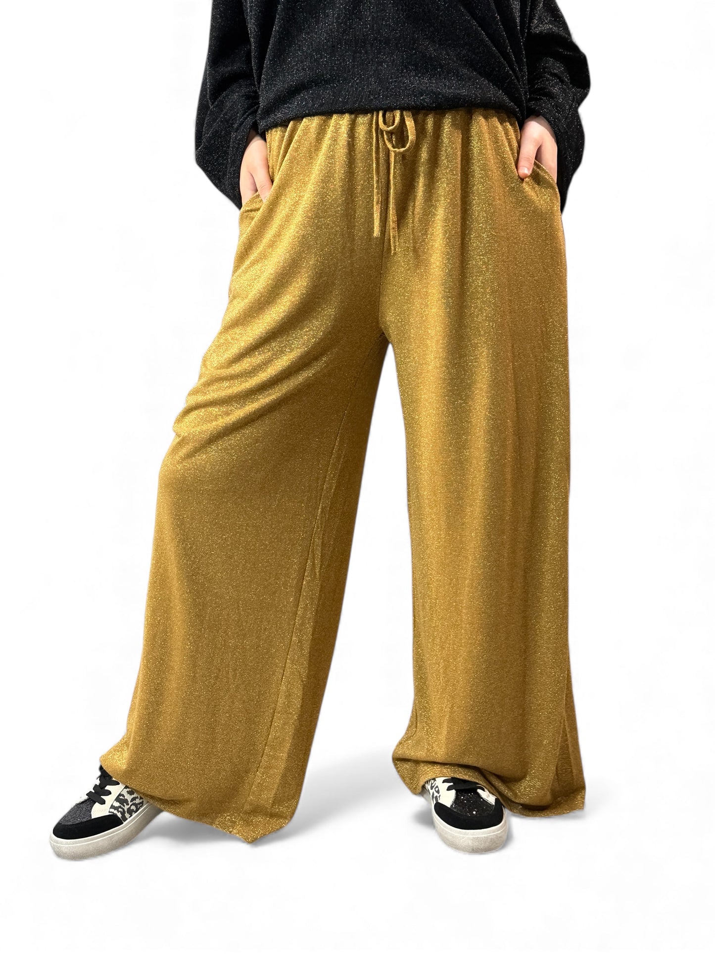 IMAGINE- PANTALON AMPLE FLUIDE SCINTILLANT TAILLE 44/46 A 50