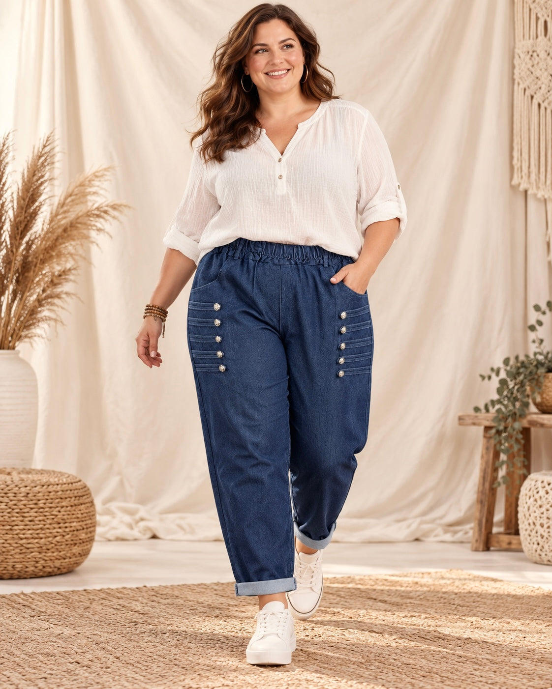 Pantalons, Shorts & Pantacourts Femme Grande Taille