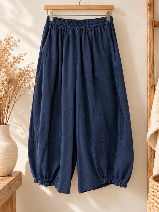 ROBIN - PANTALON MARINE EN VELOURS MILLERAIE TAILLE 50 A 56/58