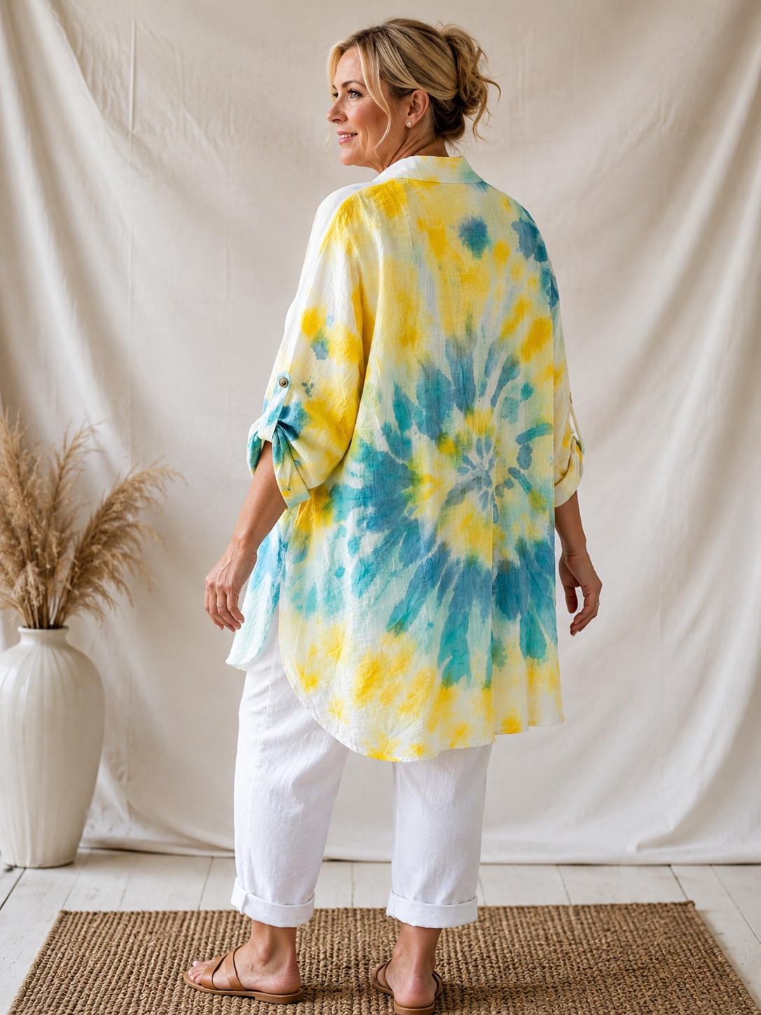 MIAMI - CHEMISE TEE & DYE JUSQU'A LA TAILLE 58