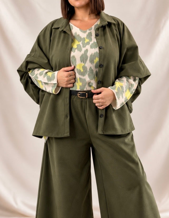CASTILLE - VESTE KAKI JUSQU'A LA TAILLE 52/54