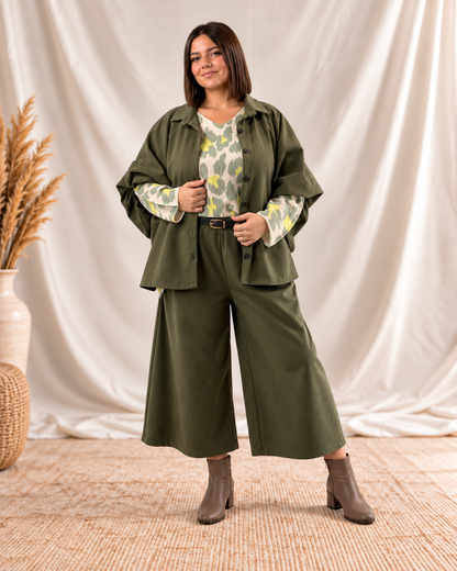 CASTILLE - VESTE KAKI JUSQU'A LA TAILLE 52/54