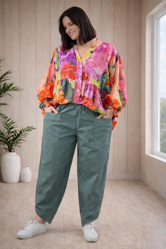 LUIGI - PANTALON SPORTSWEAR KAKI JUSQU'A UNE TAILLE 50