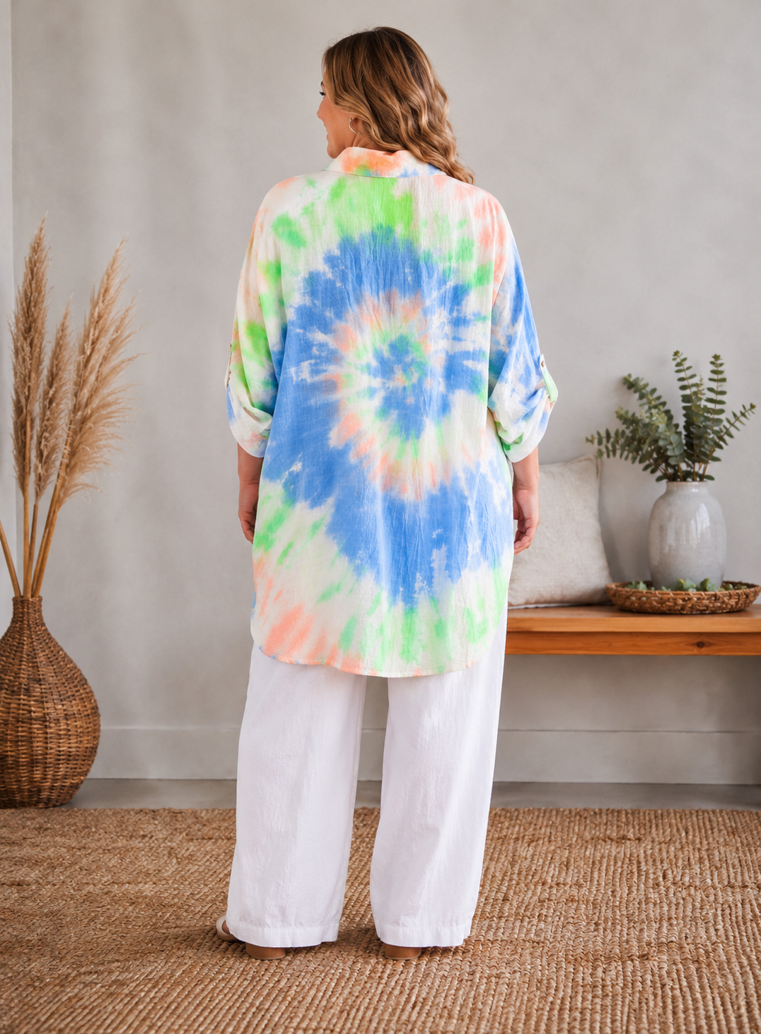 MIAMI - CHEMISE TEE & DYE JUSQU'A LA TAILLE 58