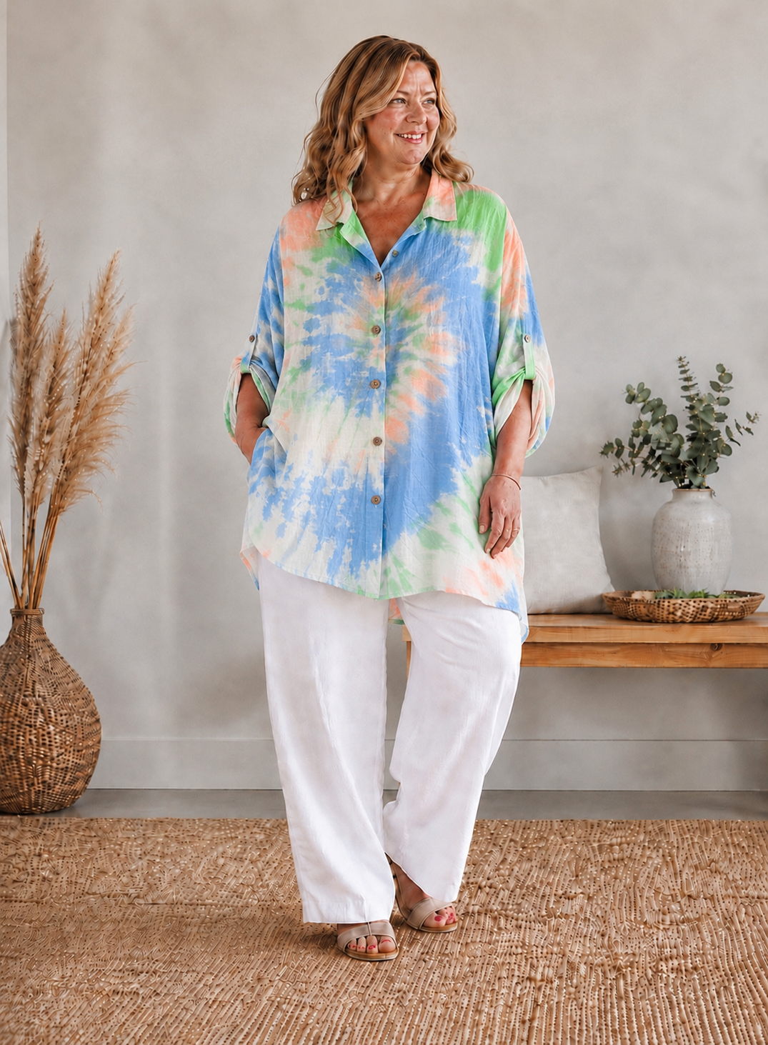MIAMI - CHEMISE TEE & DYE JUSQU'A LA TAILLE 58