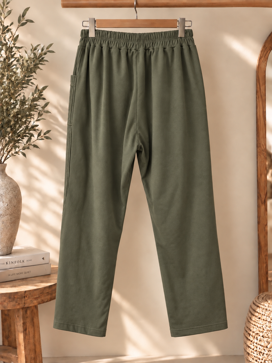 LUDO - PANTALON KAKI BI-MATIERE JUSQU'A LA TAILLE 54