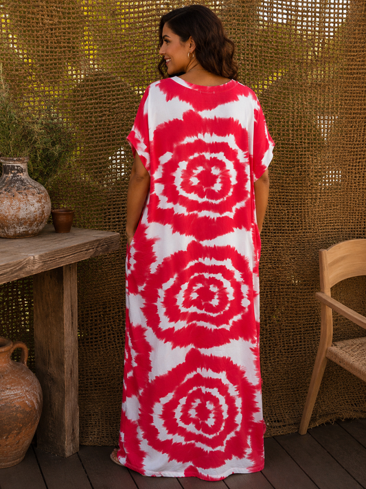 BRASILIA - ROBE LONGUE ROUGE JUSQU'A LA TAILLE 54/56