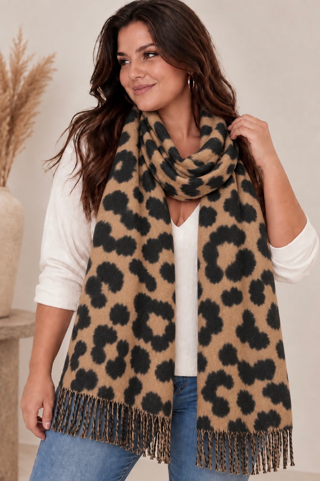 SAVANA - ECHARPE LEOPARD