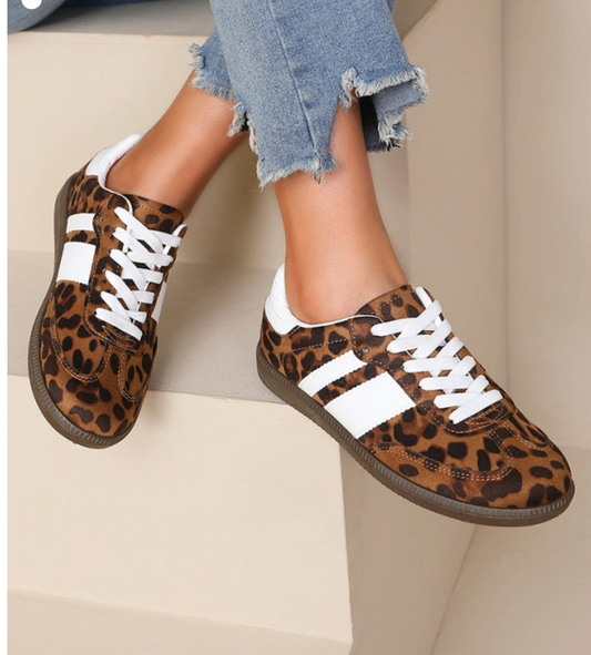 CARLOTTA - BASKETS TENDANCE LEOPARD