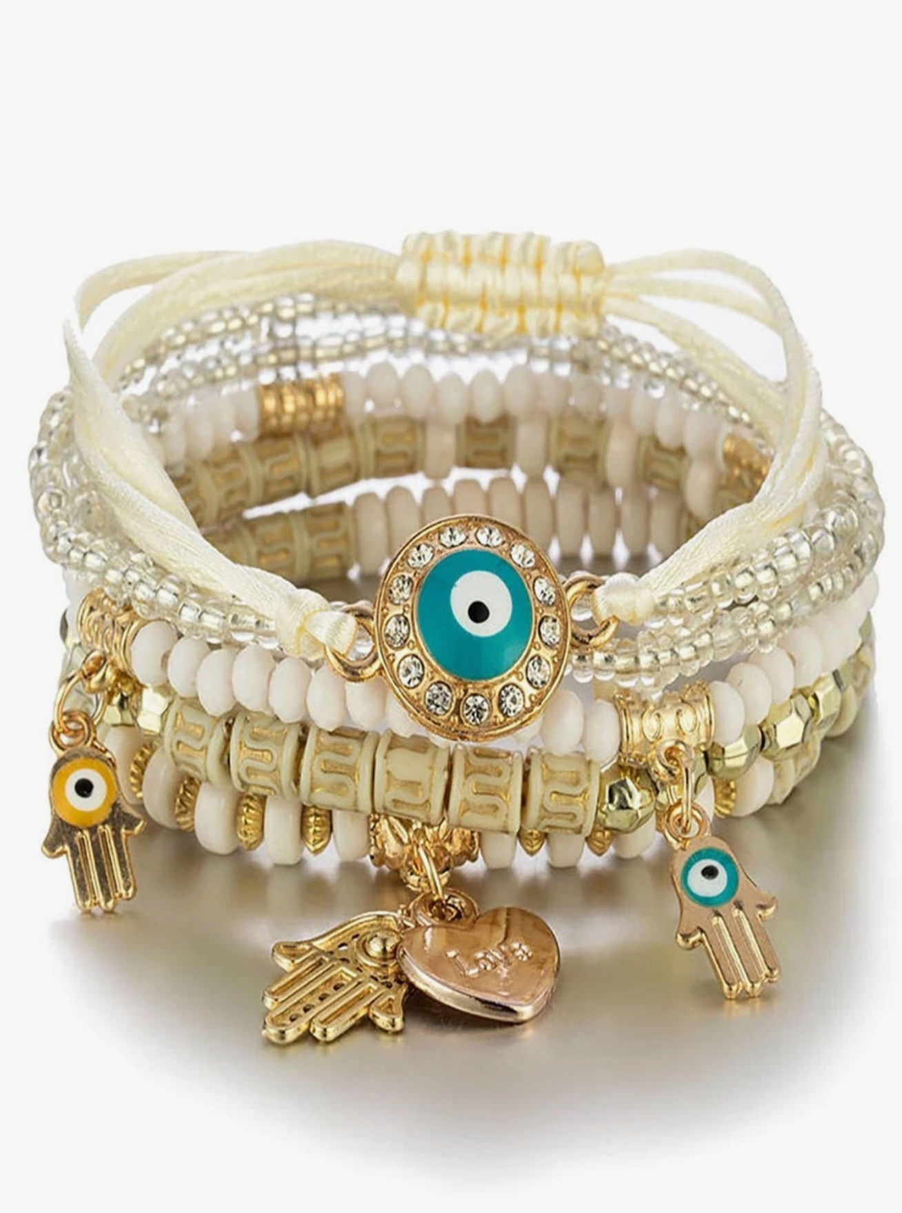 LOT DE 6 BRACELETS BOHEME