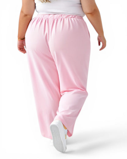 GABBY - PANTALON ROSE TAILLE 48 A 54/56