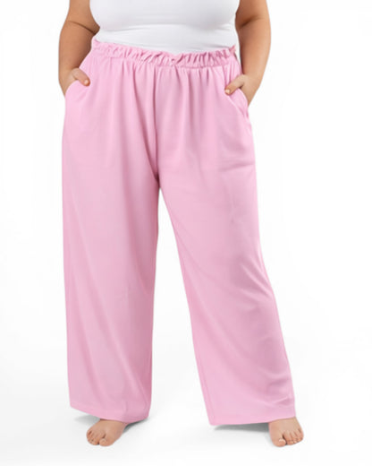 GABBY - PANTALON ROSE TAILLE 48 A 54/56