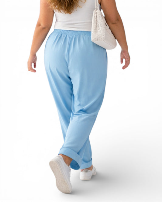 THEO - PANTALON BLEU CIEL TAILLE 46/48 A 54