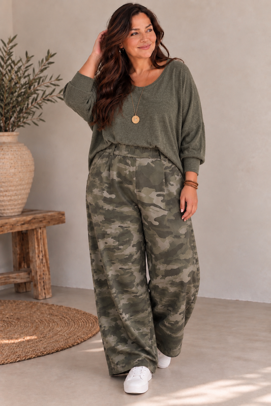 MILITARY - PANTALON SPORTSWEAR CAMOUFLAGE TAILLE 46/48 À 52/54