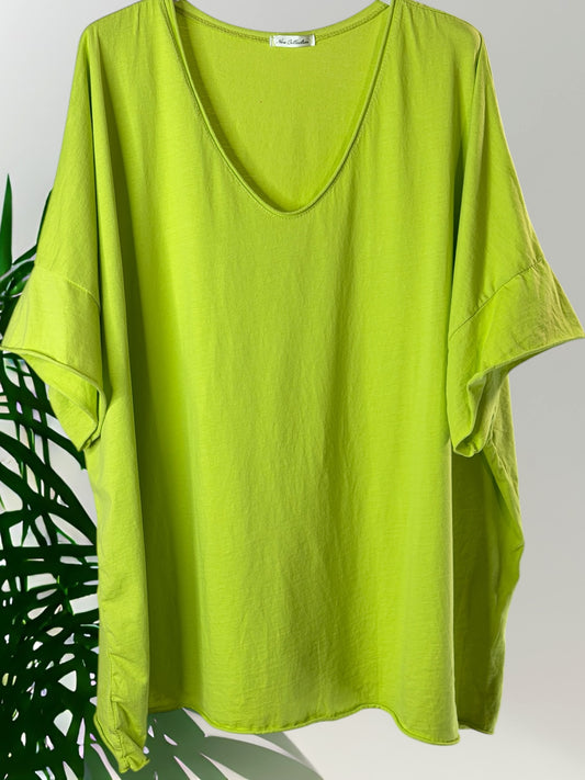 MAX - T-SHIRT EN COTON VERTANIS TAILLE 48/50 A 56/58