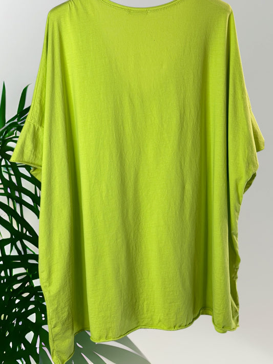 MAX - T-SHIRT EN COTON VERTANIS TAILLE 48/50 A 56/58