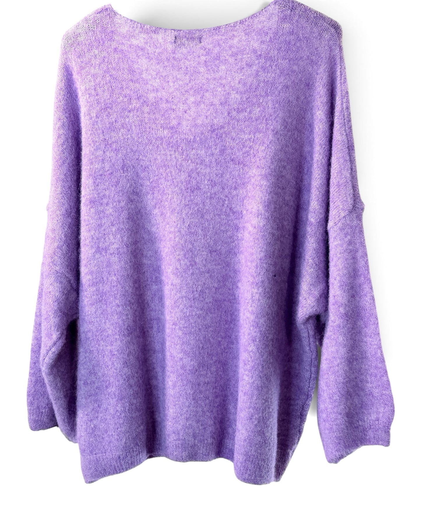 CLAUDIO - PULL LILAS LOGO BOHEME JUSQU'A LA TAILLE 54/56