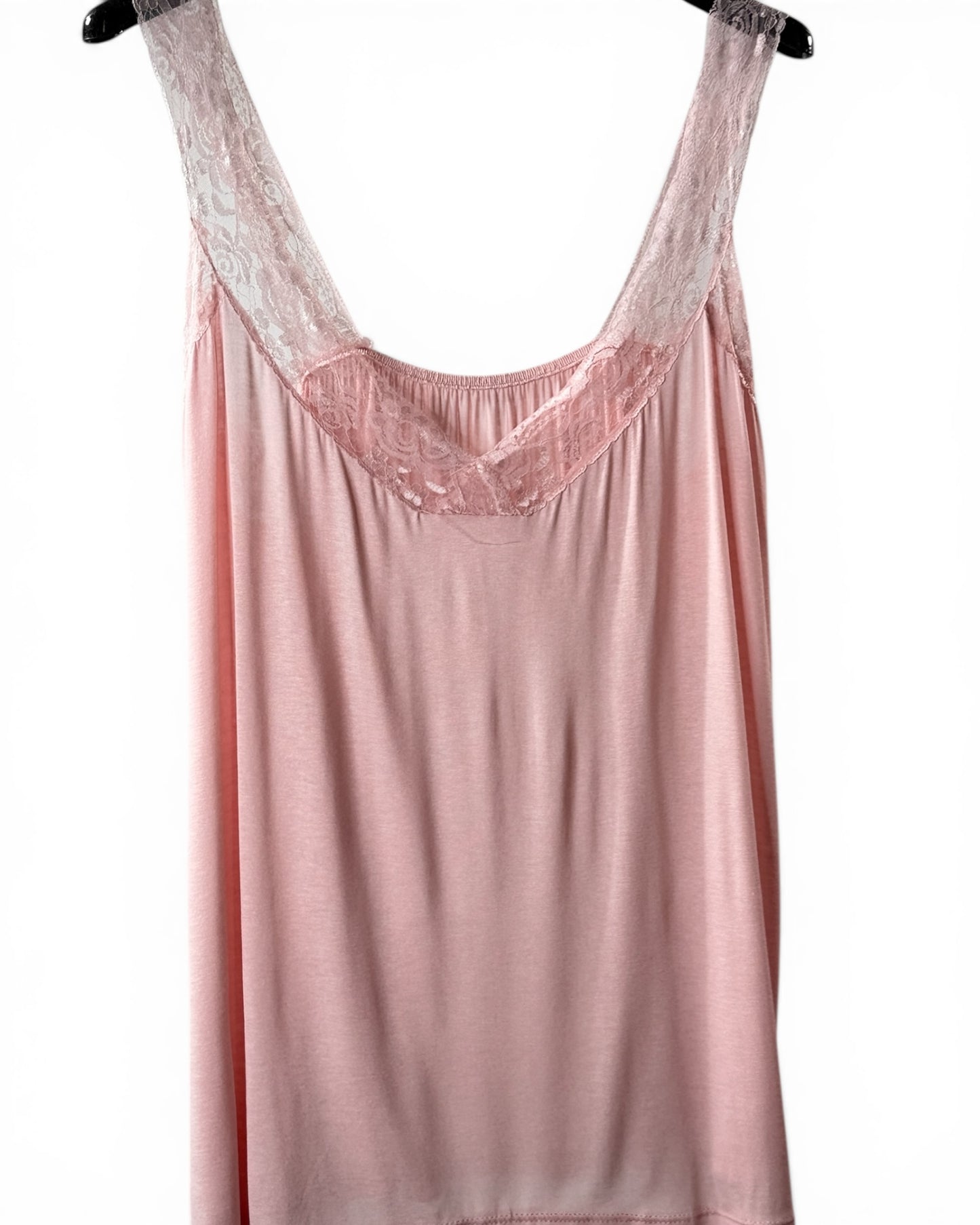 CHOUCHOU - TOP ROSE AVEC DENTELLE TAILLE 48 A 56