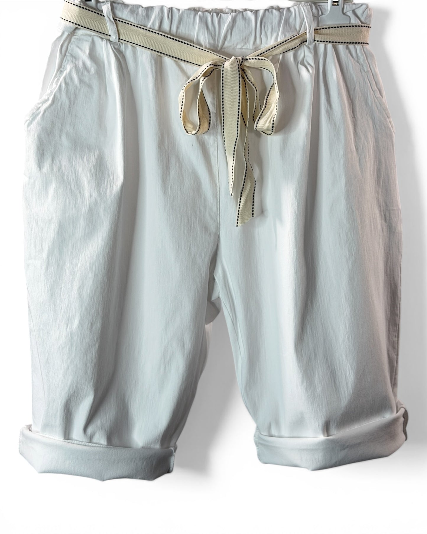 TINO - BERMUDA BLANC JUSQU'A LA TAILLE 52