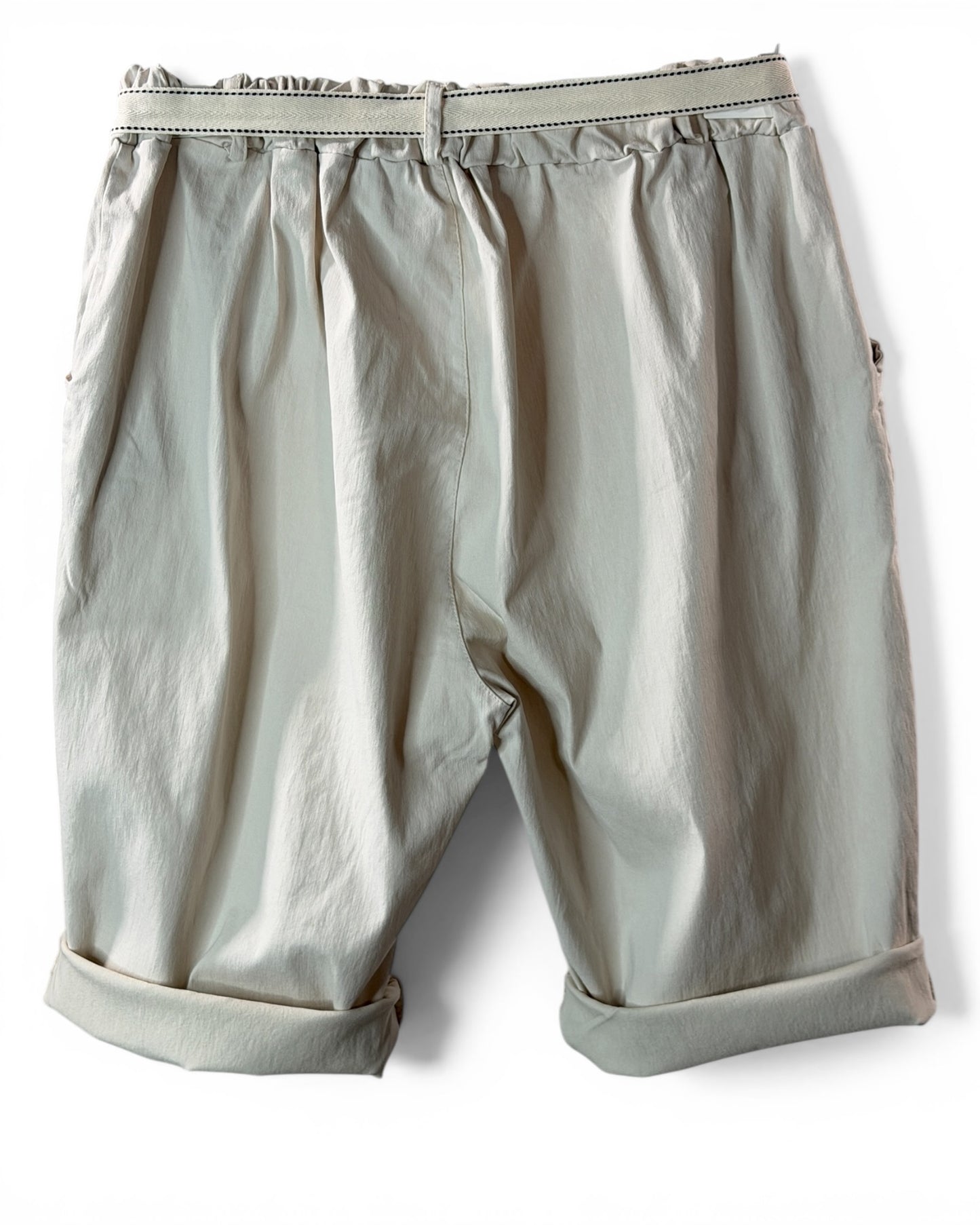 TINO - BERMUDA BEIGE JUSQU'A LA TAILLE 52