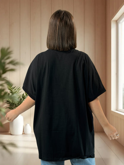 MADOX - T-SHIRT OVERSIZE A MOTIF TAILLE JUSQU'A LA TAILLE 46/48 A 56